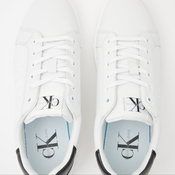 Calvin Klein Men's White Snekaers size 44 (US11) - Picture 2 of 10